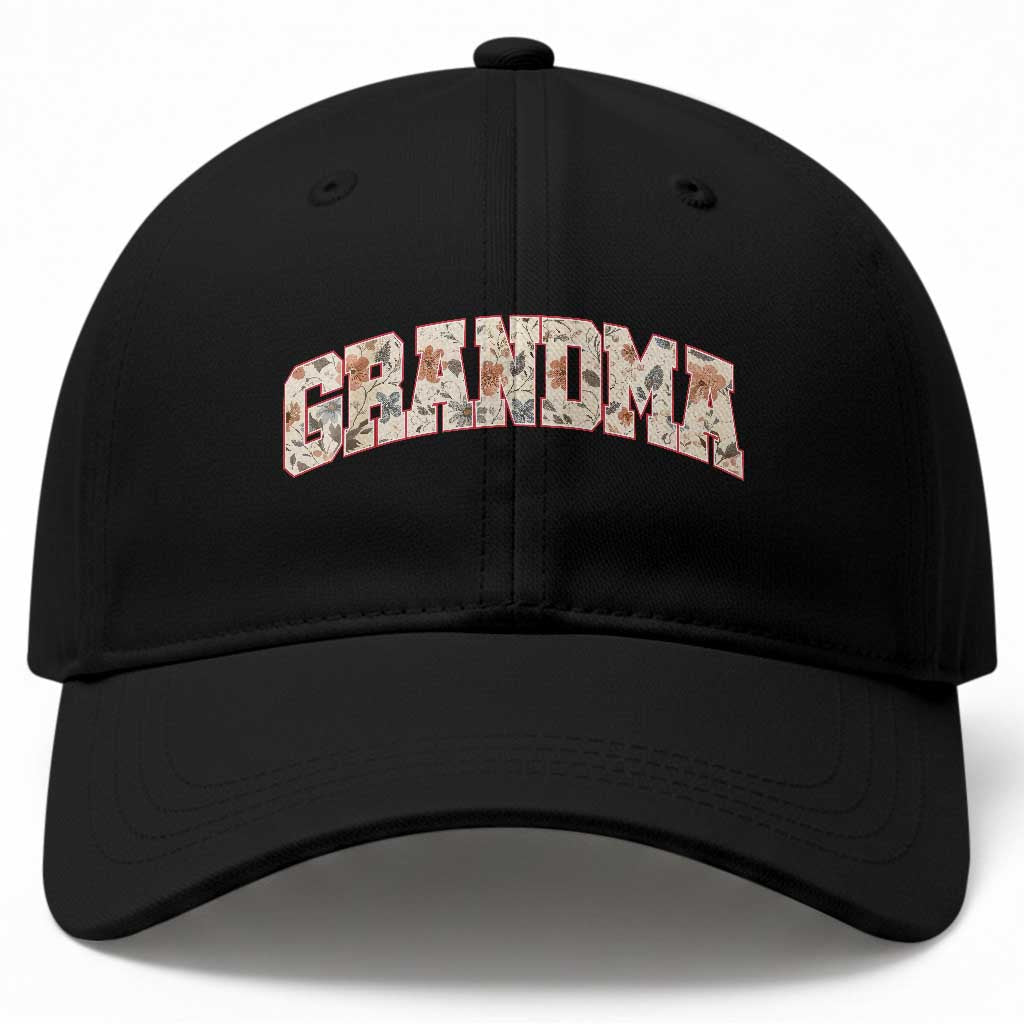 Vintage Floral Grandma Baseball Cap Mothers Day Gift Idea