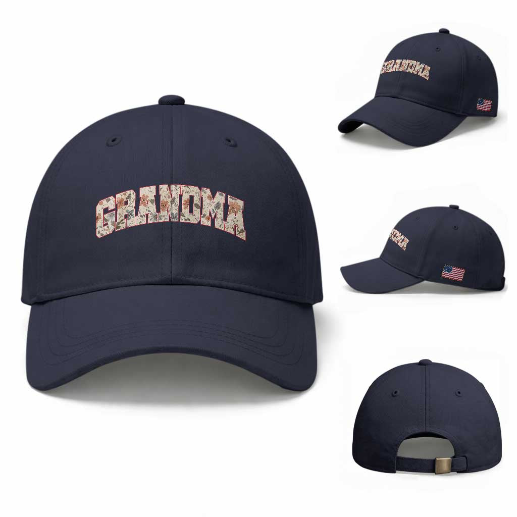 Vintage Floral Grandma Baseball Cap Mothers Day Gift Idea