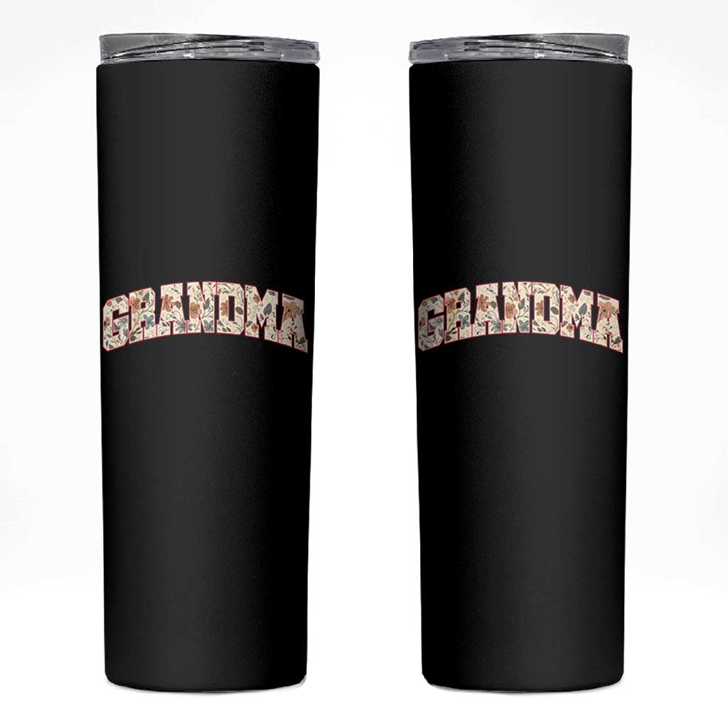 Vintage Floral Grandma Skinny Tumbler Mothers Day Gift Idea