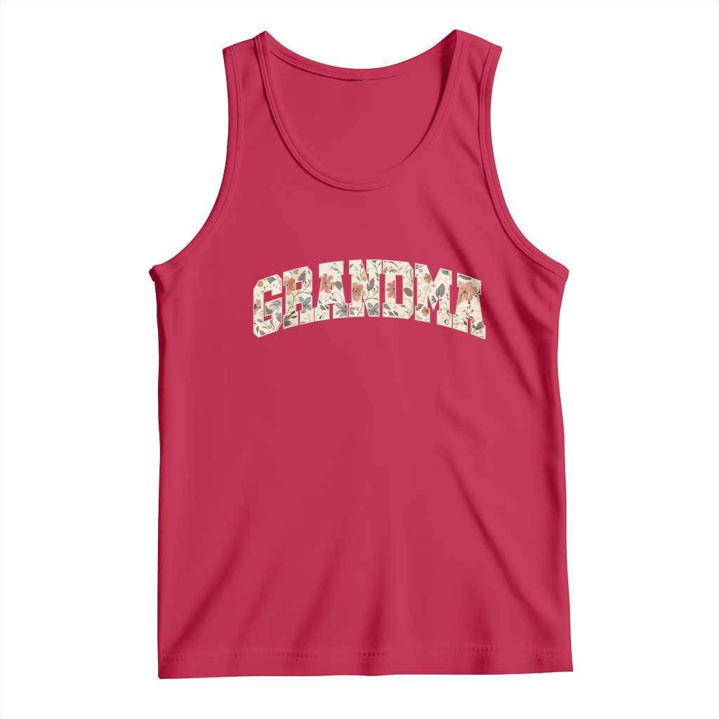 Vintage Floral Grandma Tank Top Mothers Day Gift Idea