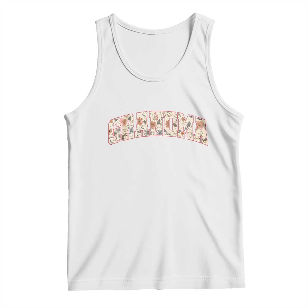 Vintage Floral Grandma Tank Top Mothers Day Gift Idea