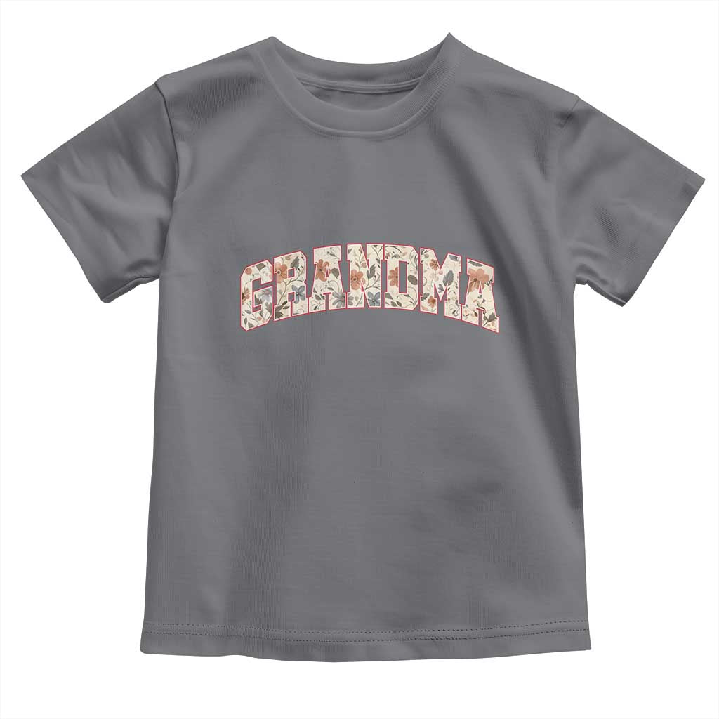 Vintage Floral Grandma Toddler T Shirt Mothers Day Gift Idea