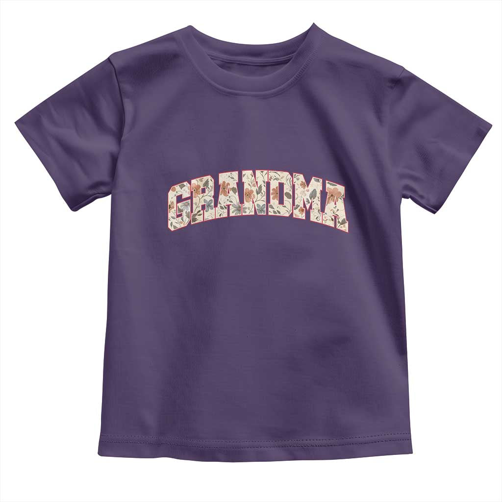 Vintage Floral Grandma Toddler T Shirt Mothers Day Gift Idea
