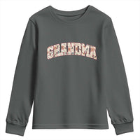 Vintage Floral Grandma Youth Sweatshirt Mothers Day Gift Idea