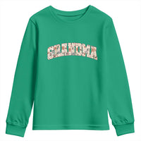 Vintage Floral Grandma Youth Sweatshirt Mothers Day Gift Idea