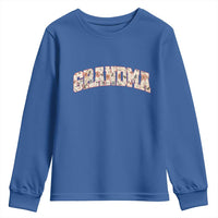 Vintage Floral Grandma Youth Sweatshirt Mothers Day Gift Idea
