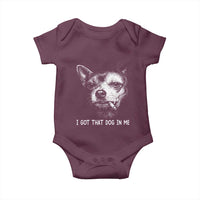 Funny Chihuahua Smoking Meme Baby Onesie I Got That Dog In Me