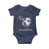 Funny Chihuahua Smoking Meme Baby Onesie I Got That Dog In Me