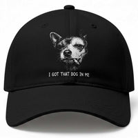 Funny Chihuahua Smoking Meme Baseball Cap I Got That Dog In Me