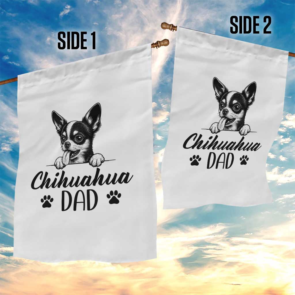 Proud Chihuahua Dad Garden Flag Dog Lover Gift Idea