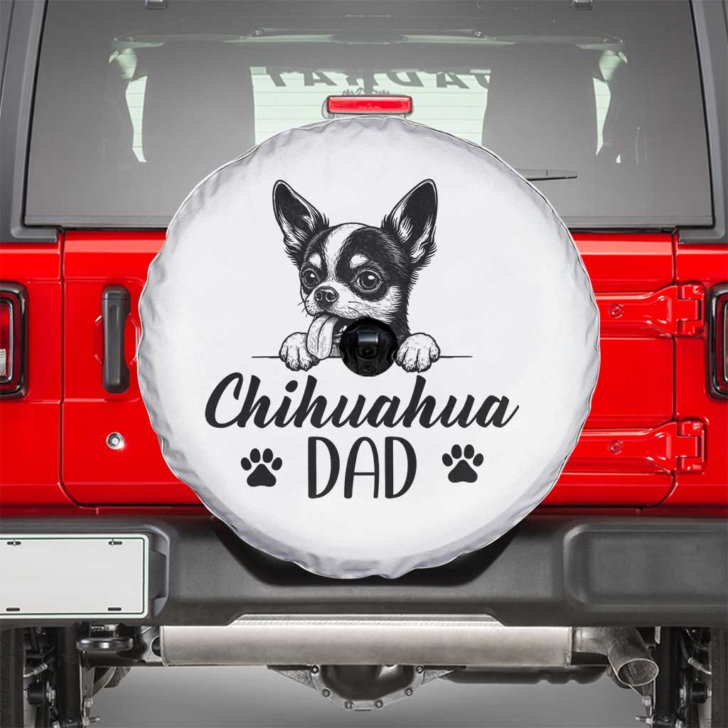 Proud Chihuahua Dad Spare Tire Cover Dog Lover Gift Idea