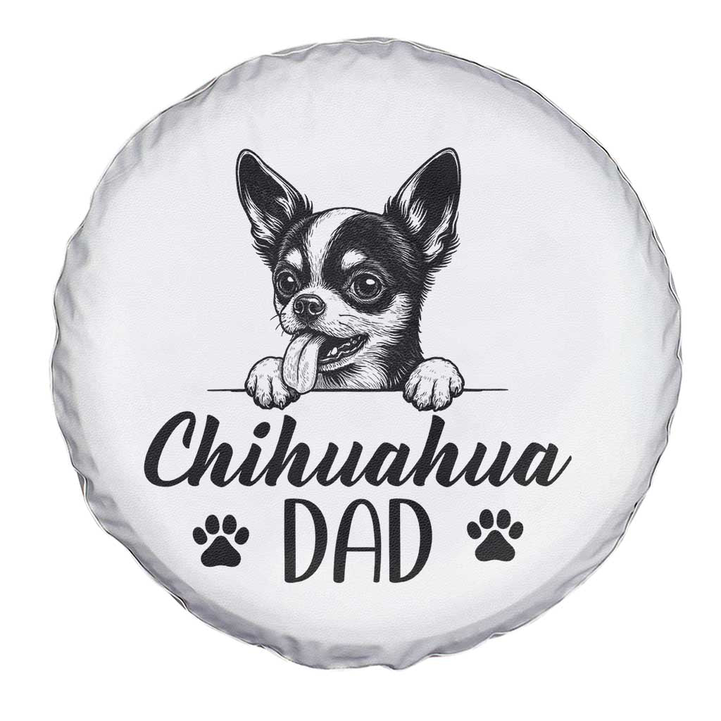 Proud Chihuahua Dad Spare Tire Cover Dog Lover Gift Idea