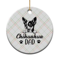 Proud Chihuahua Dad Ceramic Ornament Dog Lover Gift Idea