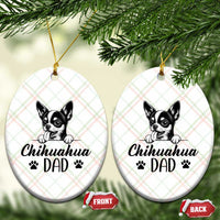 Proud Chihuahua Dad Ceramic Ornament Dog Lover Gift Idea