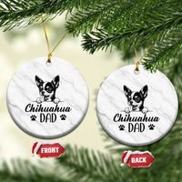 Proud Chihuahua Dad Ceramic Ornament Dog Lover Gift Idea