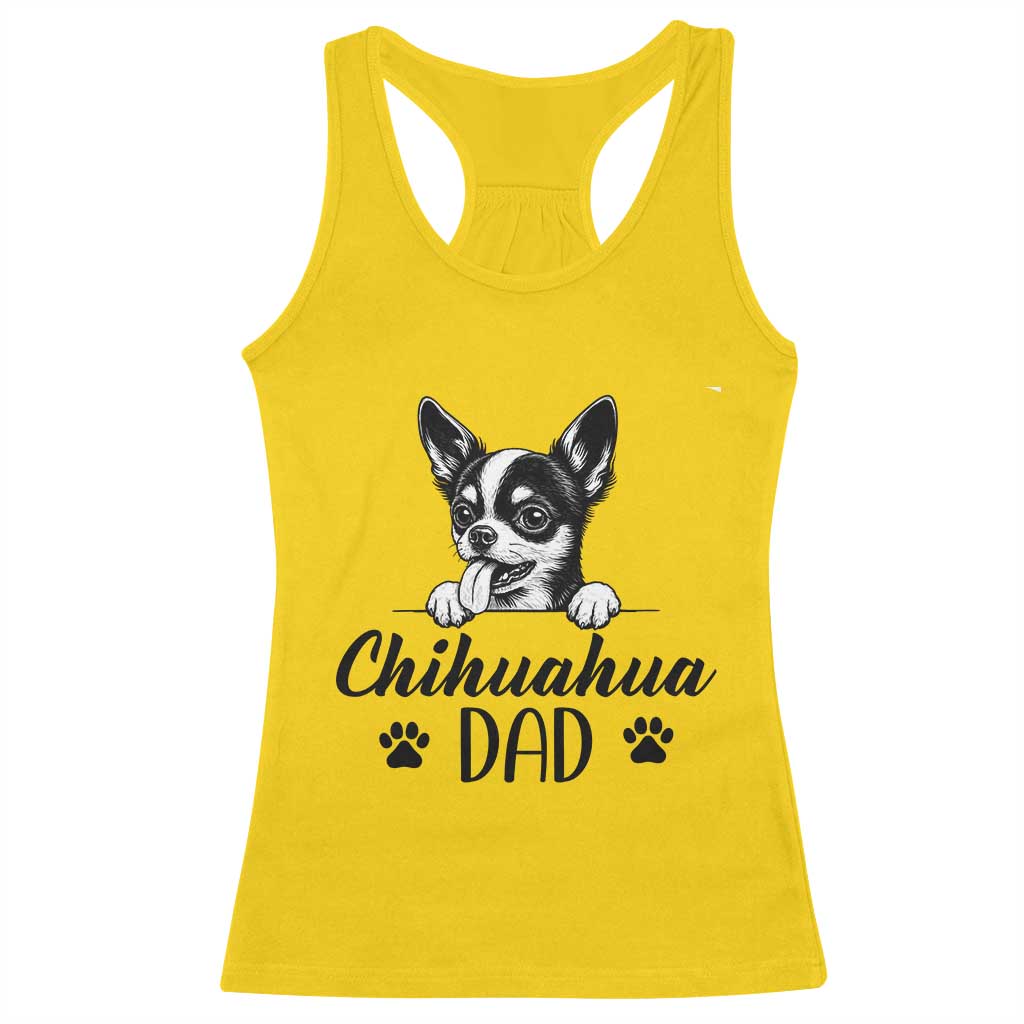 Proud Chihuahua Dad Racerback Tank Top Dog Lover Gift Idea