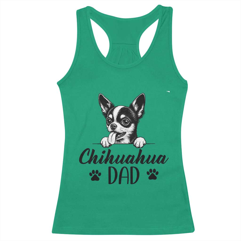 Proud Chihuahua Dad Racerback Tank Top Dog Lover Gift Idea