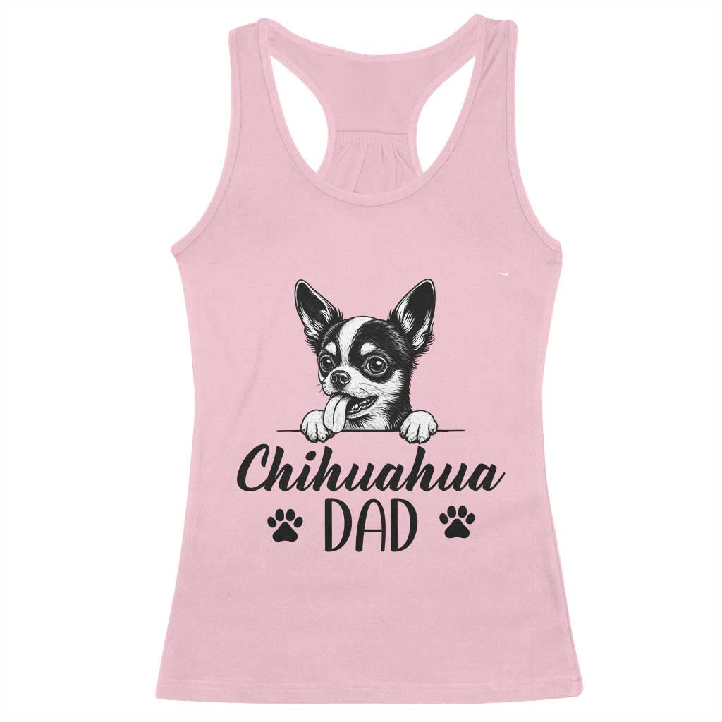 Proud Chihuahua Dad Racerback Tank Top Dog Lover Gift Idea