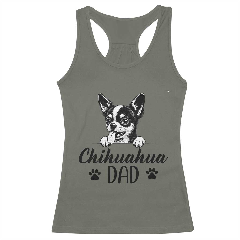 Proud Chihuahua Dad Racerback Tank Top Dog Lover Gift Idea