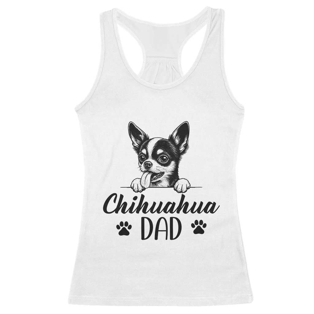 Proud Chihuahua Dad Racerback Tank Top Dog Lover Gift Idea