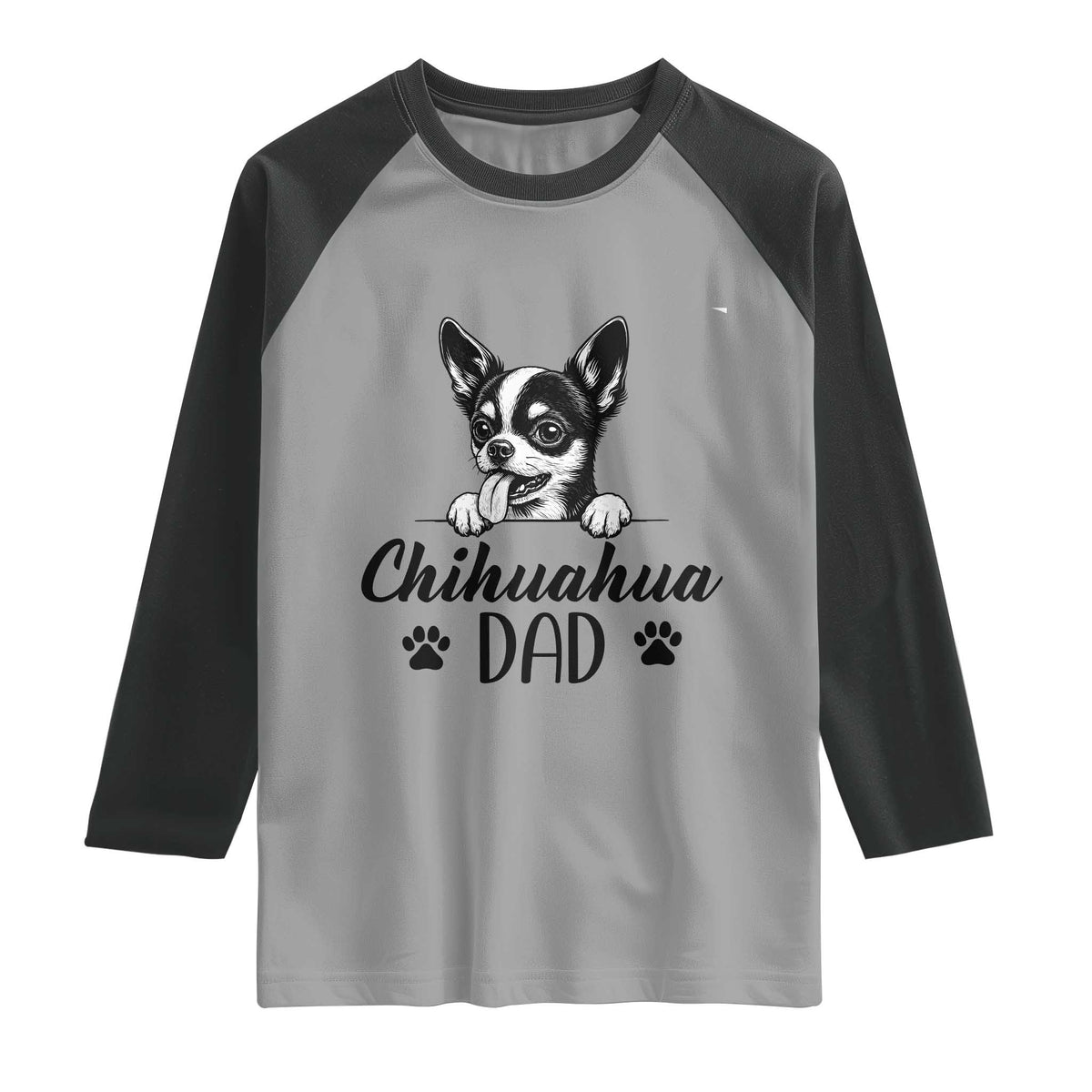 Proud Chihuahua Dad Raglan Shirt Dog Lover Gift Idea