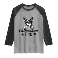 Proud Chihuahua Dad Raglan Shirt Dog Lover Gift Idea