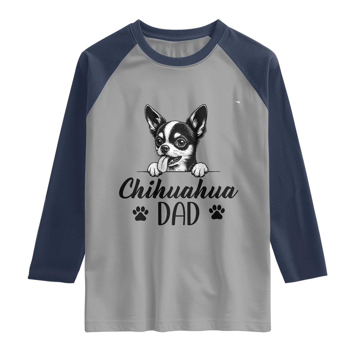 Proud Chihuahua Dad Raglan Shirt Dog Lover Gift Idea