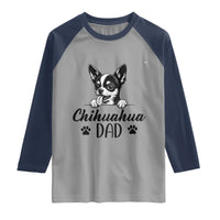 Proud Chihuahua Dad Raglan Shirt Dog Lover Gift Idea