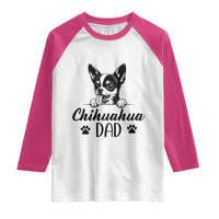 Proud Chihuahua Dad Raglan Shirt Dog Lover Gift Idea