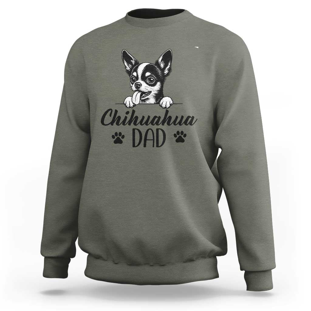 Proud Chihuahua Dad Sweatshirt Dog Lover Gift Idea