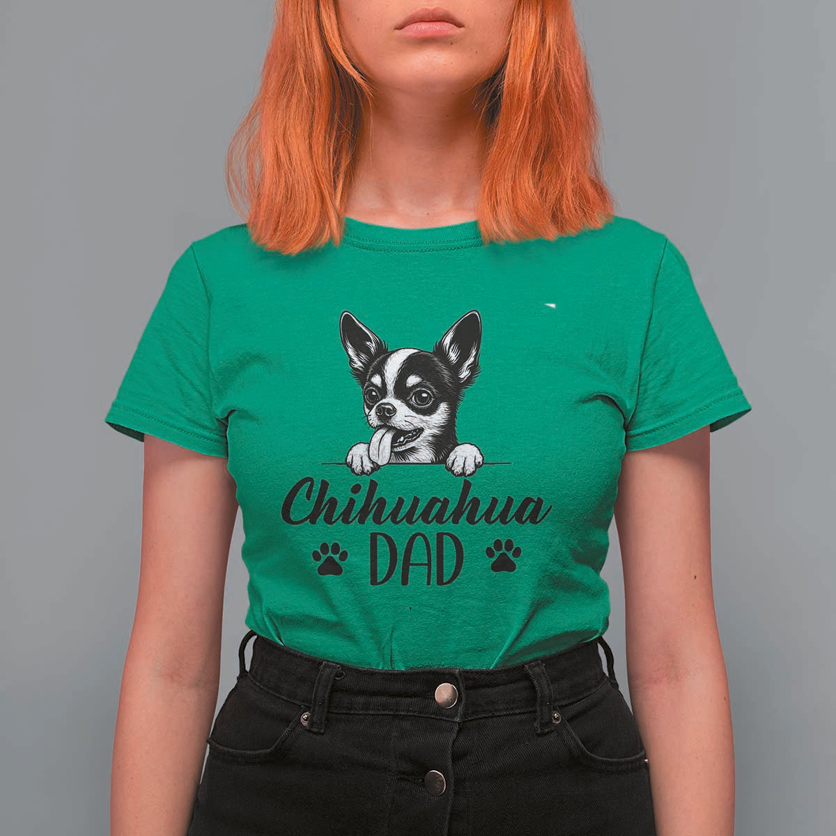 Proud Chihuahua Dad T Shirt For Women Dog Lover Gift Idea