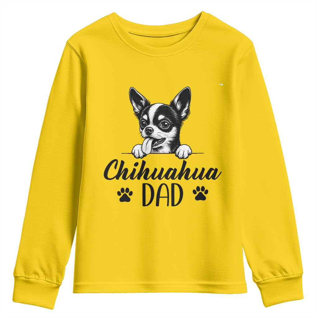 Proud Chihuahua Dad Youth Sweatshirt Dog Lover Gift Idea