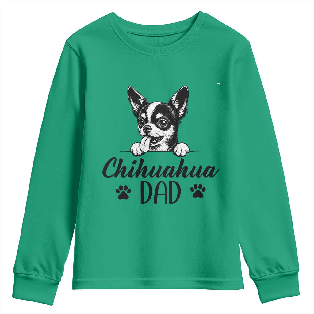 Proud Chihuahua Dad Youth Sweatshirt Dog Lover Gift Idea
