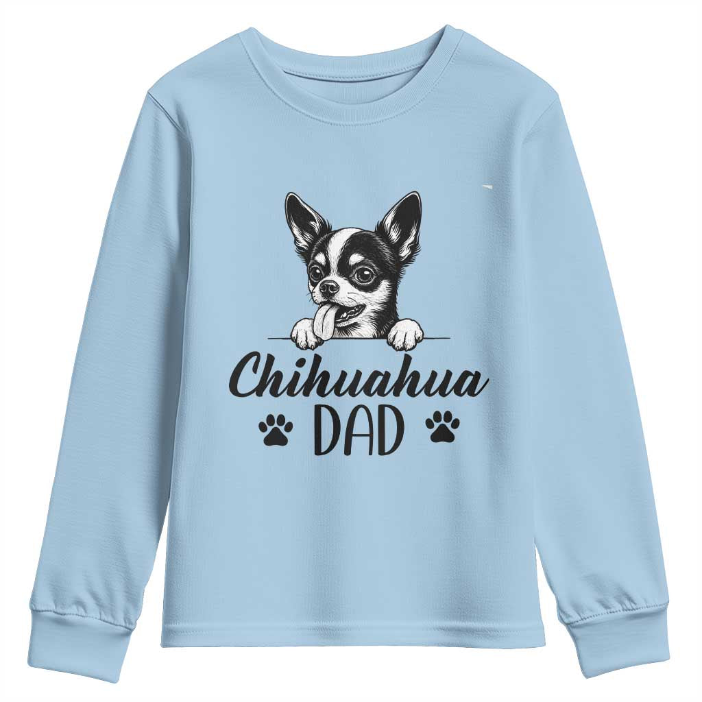 Proud Chihuahua Dad Youth Sweatshirt Dog Lover Gift Idea