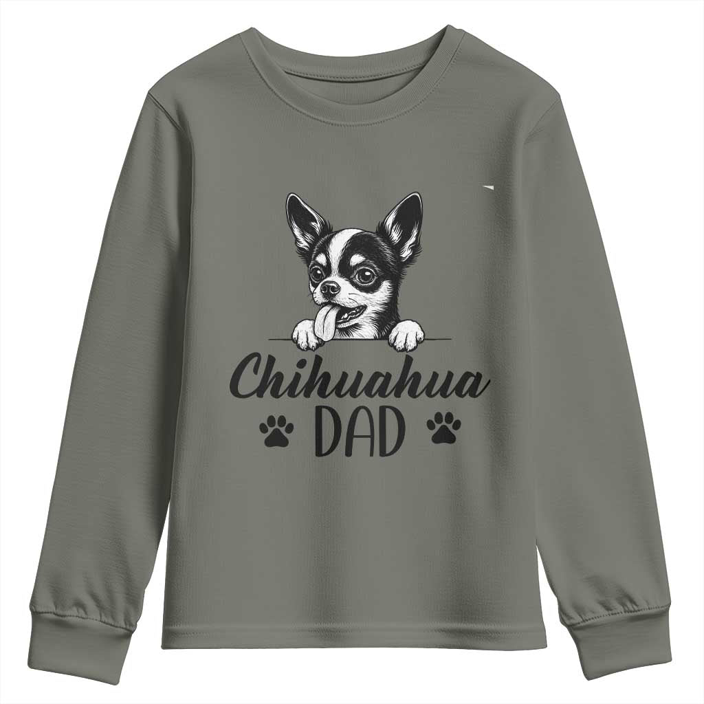 Proud Chihuahua Dad Youth Sweatshirt Dog Lover Gift Idea
