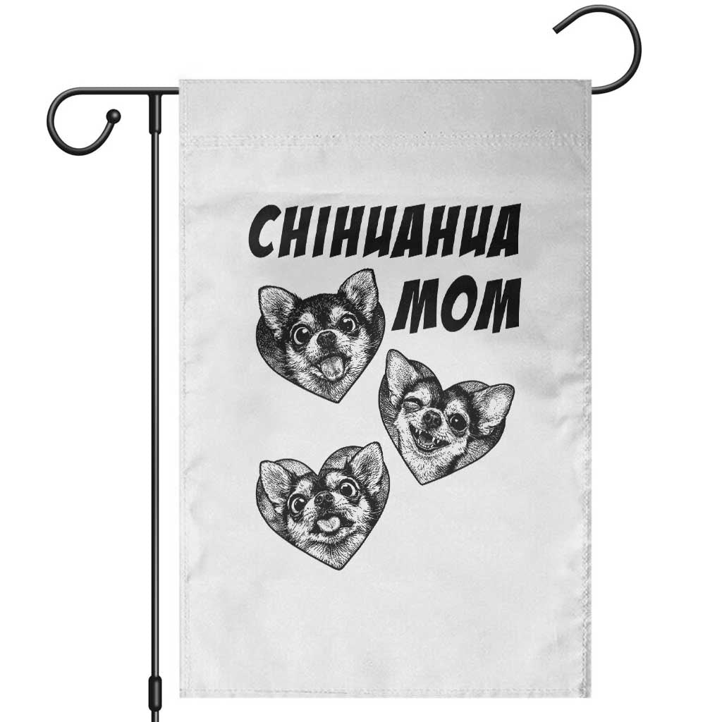 Proud Chihuahua Mom Garden Flag Ankle Biter Dog Lover