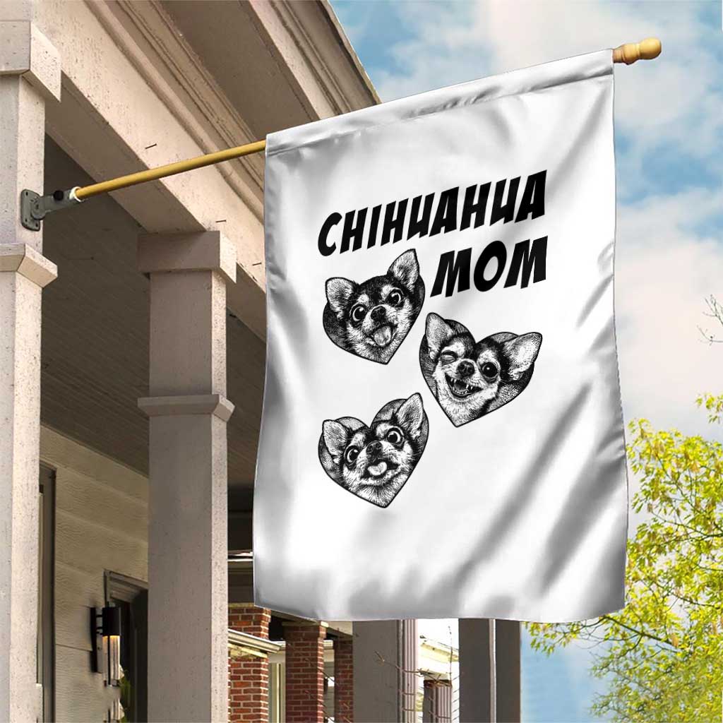 Proud Chihuahua Mom Garden Flag Ankle Biter Dog Lover