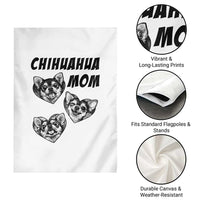 Proud Chihuahua Mom Garden Flag Ankle Biter Dog Lover
