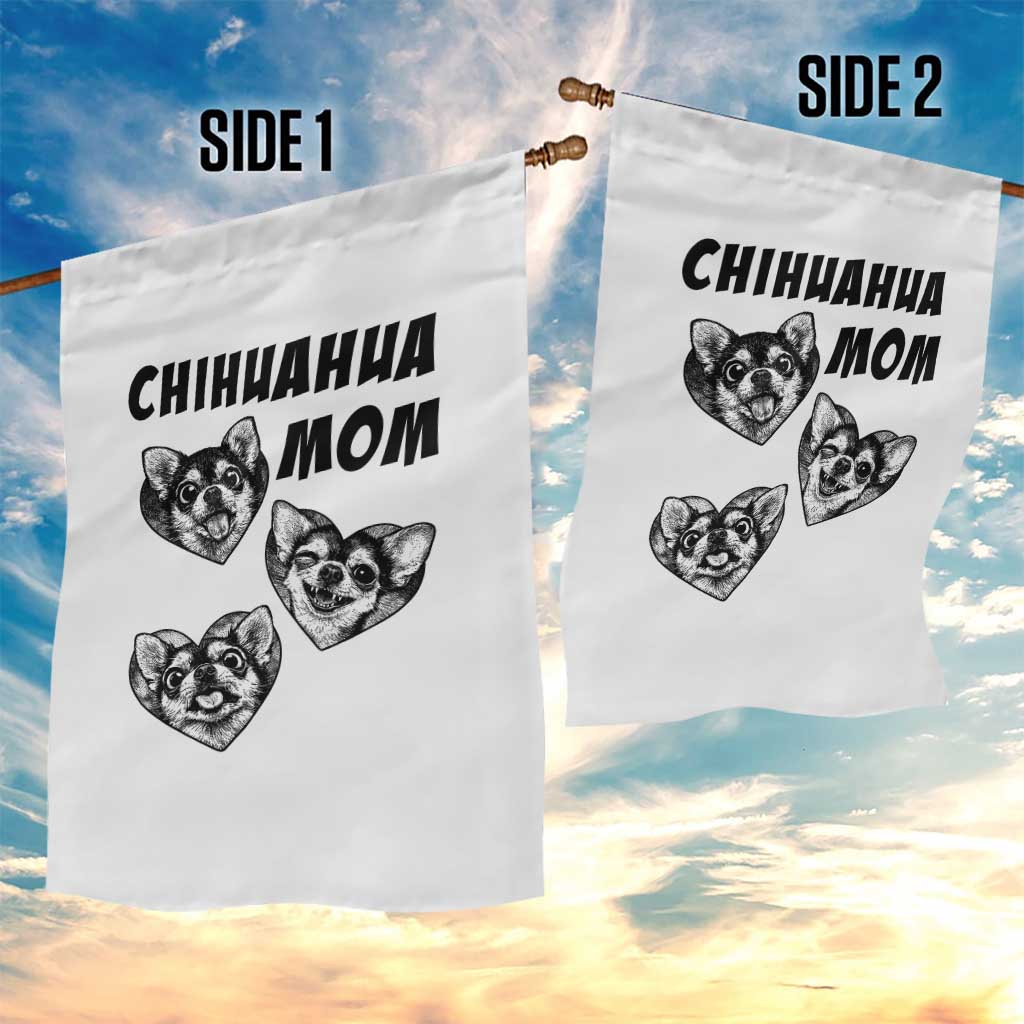 Proud Chihuahua Mom Garden Flag Ankle Biter Dog Lover