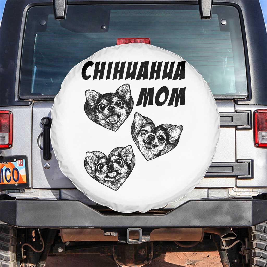 Proud Chihuahua Mom Spare Tire Cover Ankle Biter Dog Lover