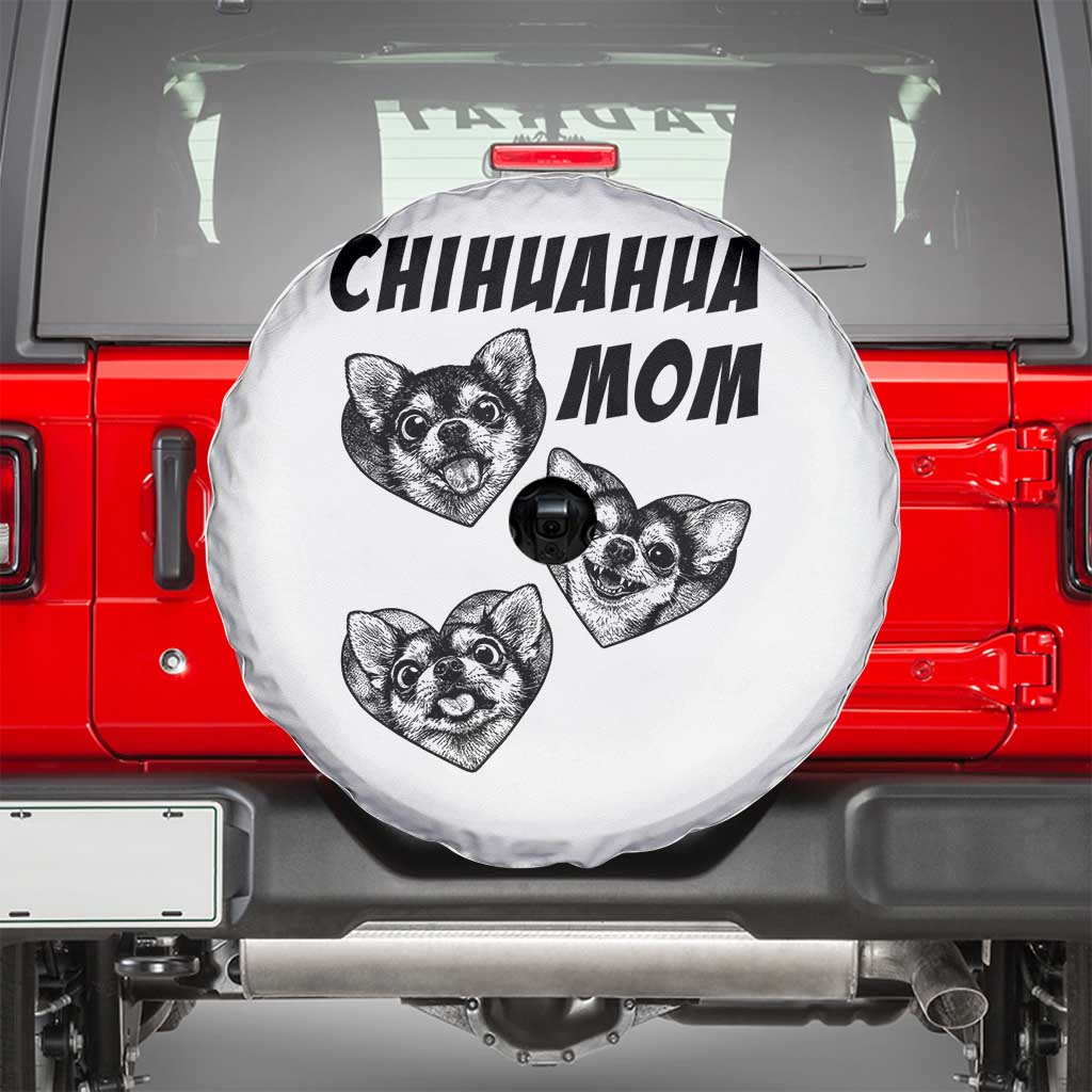 Proud Chihuahua Mom Spare Tire Cover Ankle Biter Dog Lover