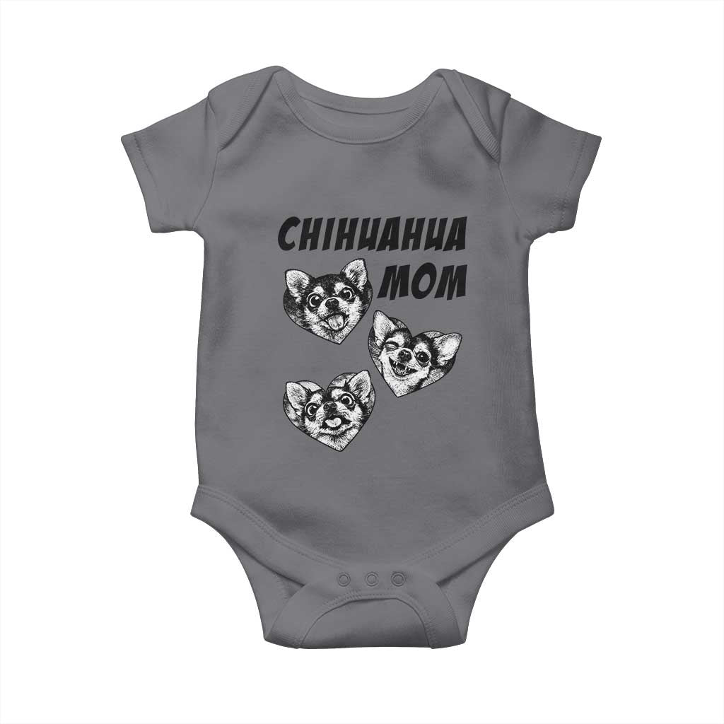 Proud Chihuahua Mom Baby Onesie Ankle Biter Dog Lover