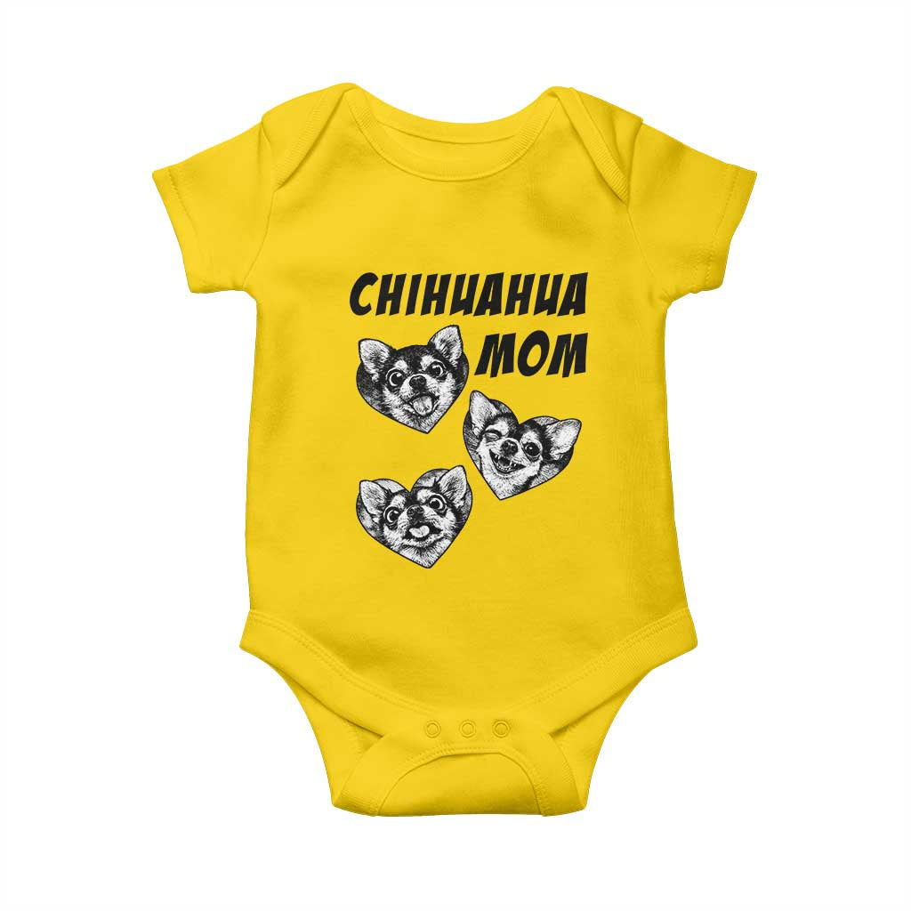 Proud Chihuahua Mom Baby Onesie Ankle Biter Dog Lover