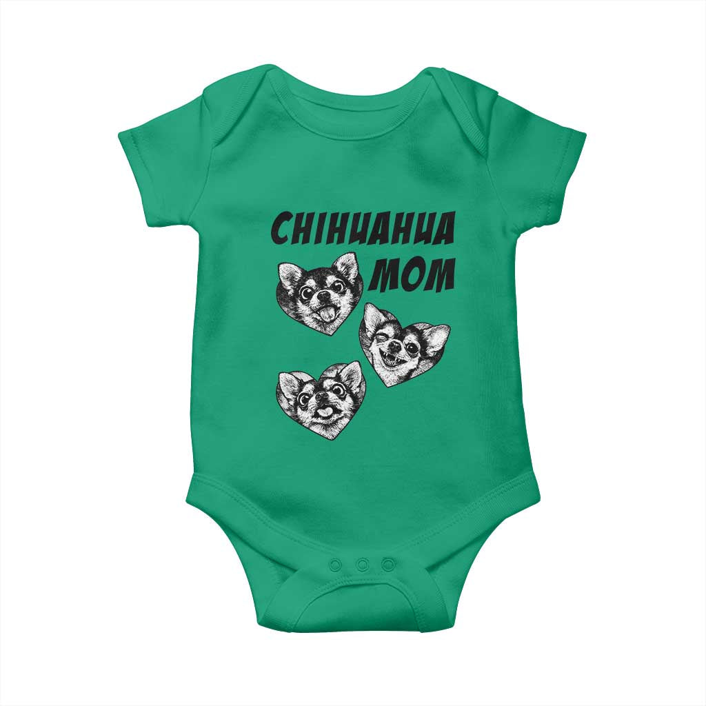 Proud Chihuahua Mom Baby Onesie Ankle Biter Dog Lover