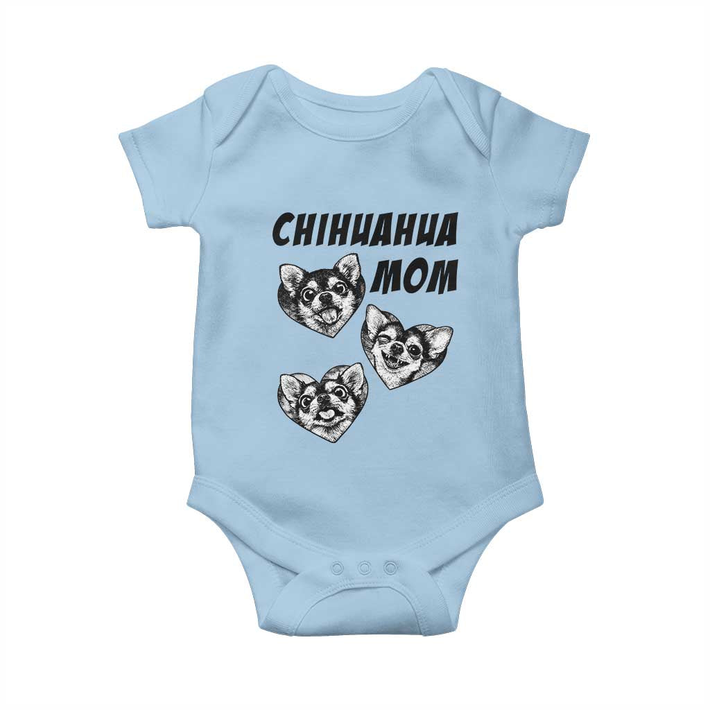 Proud Chihuahua Mom Baby Onesie Ankle Biter Dog Lover