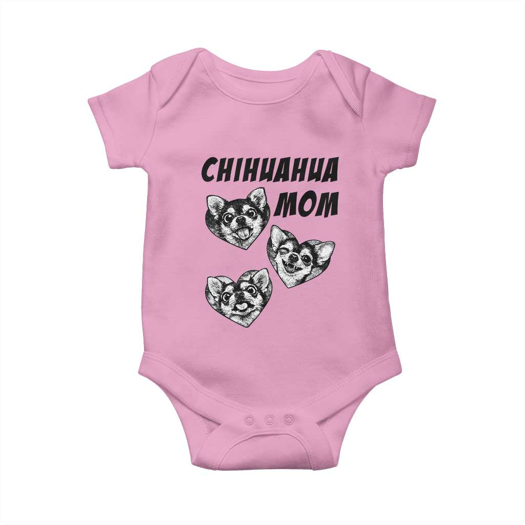 Proud Chihuahua Mom Baby Onesie Ankle Biter Dog Lover