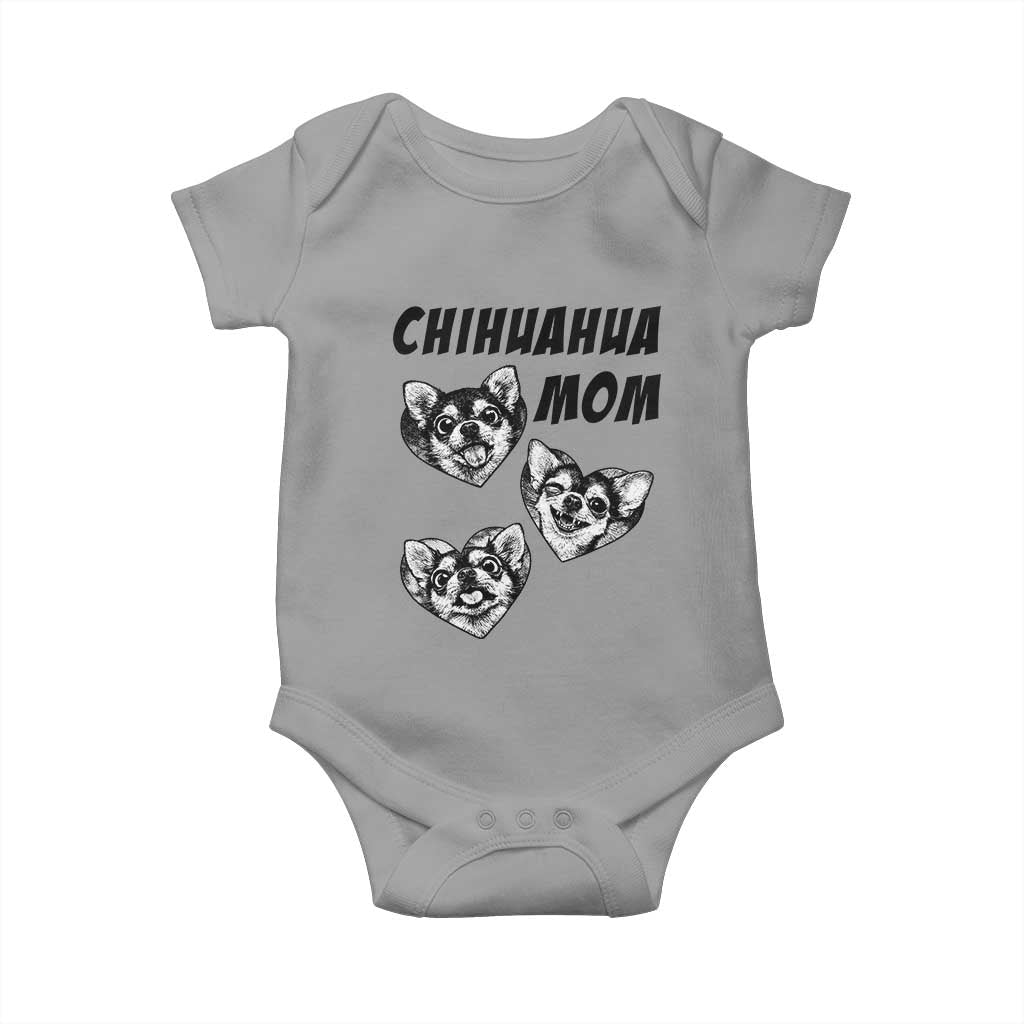 Proud Chihuahua Mom Baby Onesie Ankle Biter Dog Lover