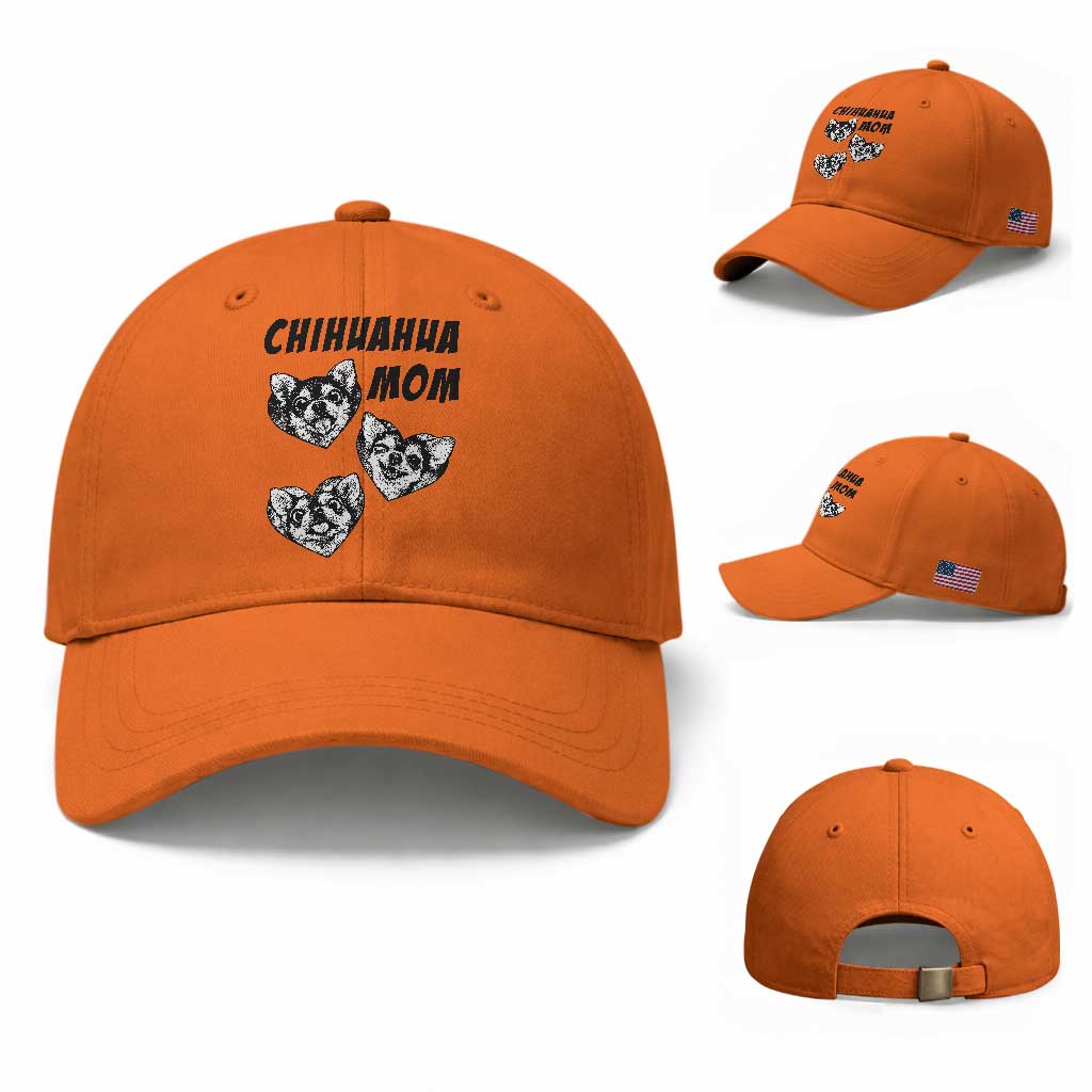 Proud Chihuahua Mom Baseball Cap Ankle Biter Dog Lover