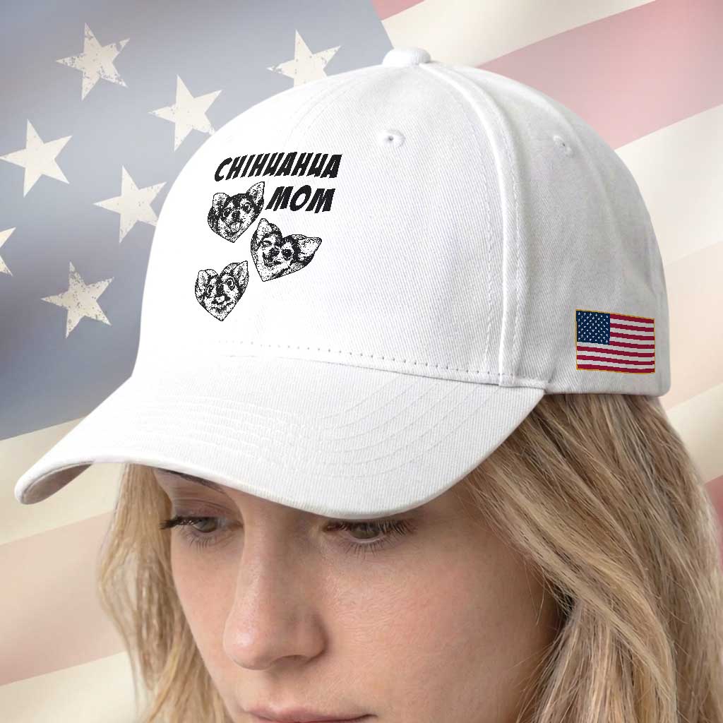 Proud Chihuahua Mom Baseball Cap Ankle Biter Dog Lover