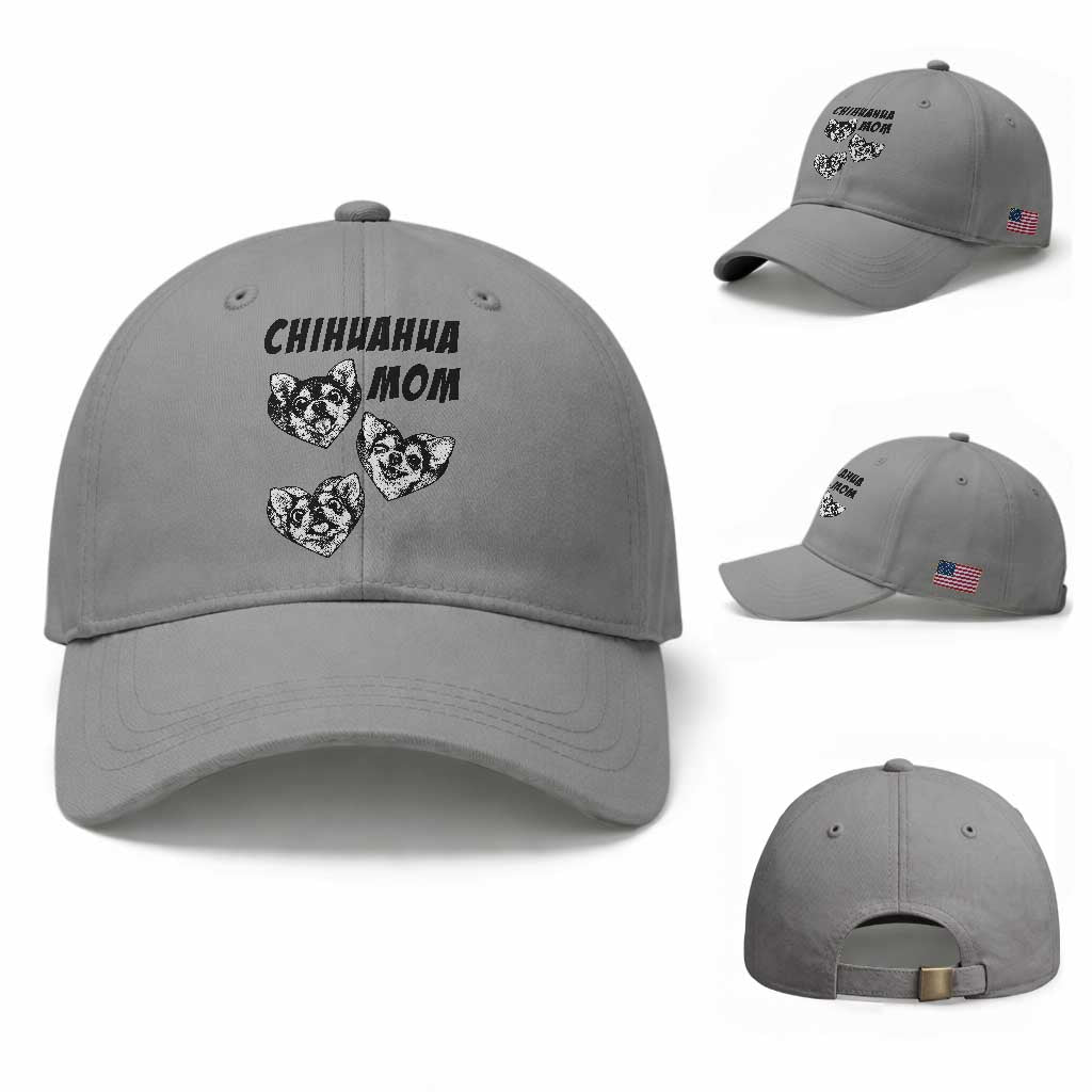 Proud Chihuahua Mom Baseball Cap Ankle Biter Dog Lover